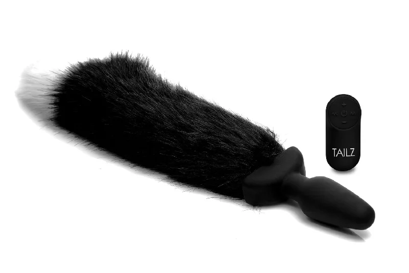 anal toys with dynamic tip-Waggerz Moving and Vibrating Fox Tail Anal Plug