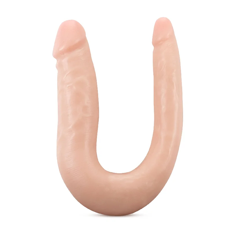 cock ring elite comfort-Dr. Skin Silicone - Dr. Double - 12 Inch Double  Dong - Vanilla