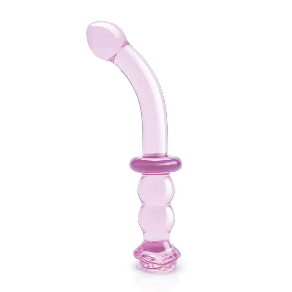 Penis-pale-Glaze Rosebud Gspot Glass Dildo