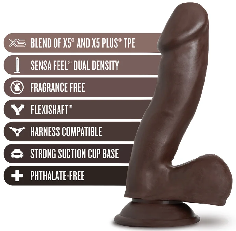 penis-vitamin-supplements-safe-Au Naturel - Troy - 6 Inch Dildo - Chocolate