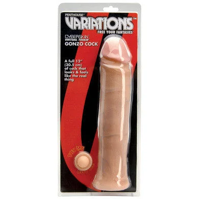 penis-massage-for-health-Variations Cyberskin Gonzo Cock 12-inch