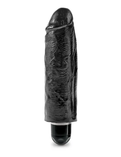 cock ring gentle comfort-King Cock 6inch Vibrating Stiffy - Black