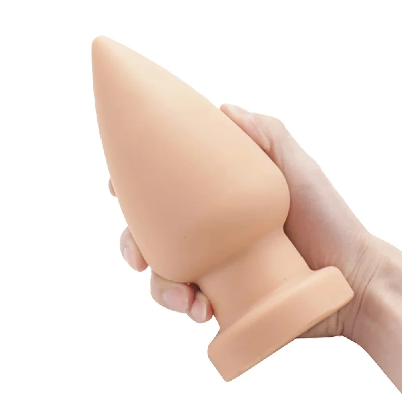 anal toys for spicy nights-Big Anal Dildo Butt Plug - Premium Silicone Anal Plug Dilator Sex Toys for Women