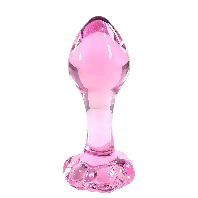 anal toys with neat vibes-Pink Glass Anal Plug