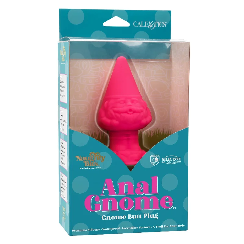 anal toys with elegant curves-Naughty Bits Anal Gnome Gnome Butt Plug - Pink