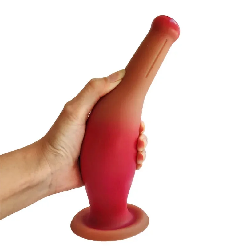 anal toys for silent thrills-Silicone Anal Dildo Butt Plug - Fantasy Bowling Realistic Dildos Strapon Sex Toy