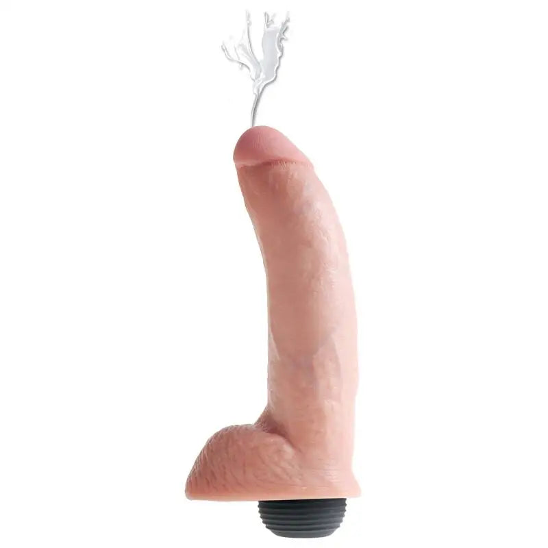 Penis-irritated-9-inch Realistic Nude Squirting Penis Dildo with Balls