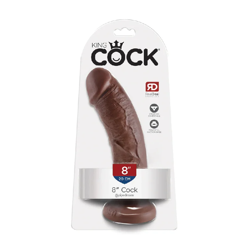 cock ring vivid style-King Cock 8" Cock Brown