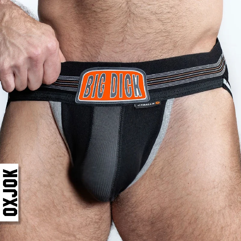 seamless mesh thong-Bulger the Big Pouch Jock Black Iron Small