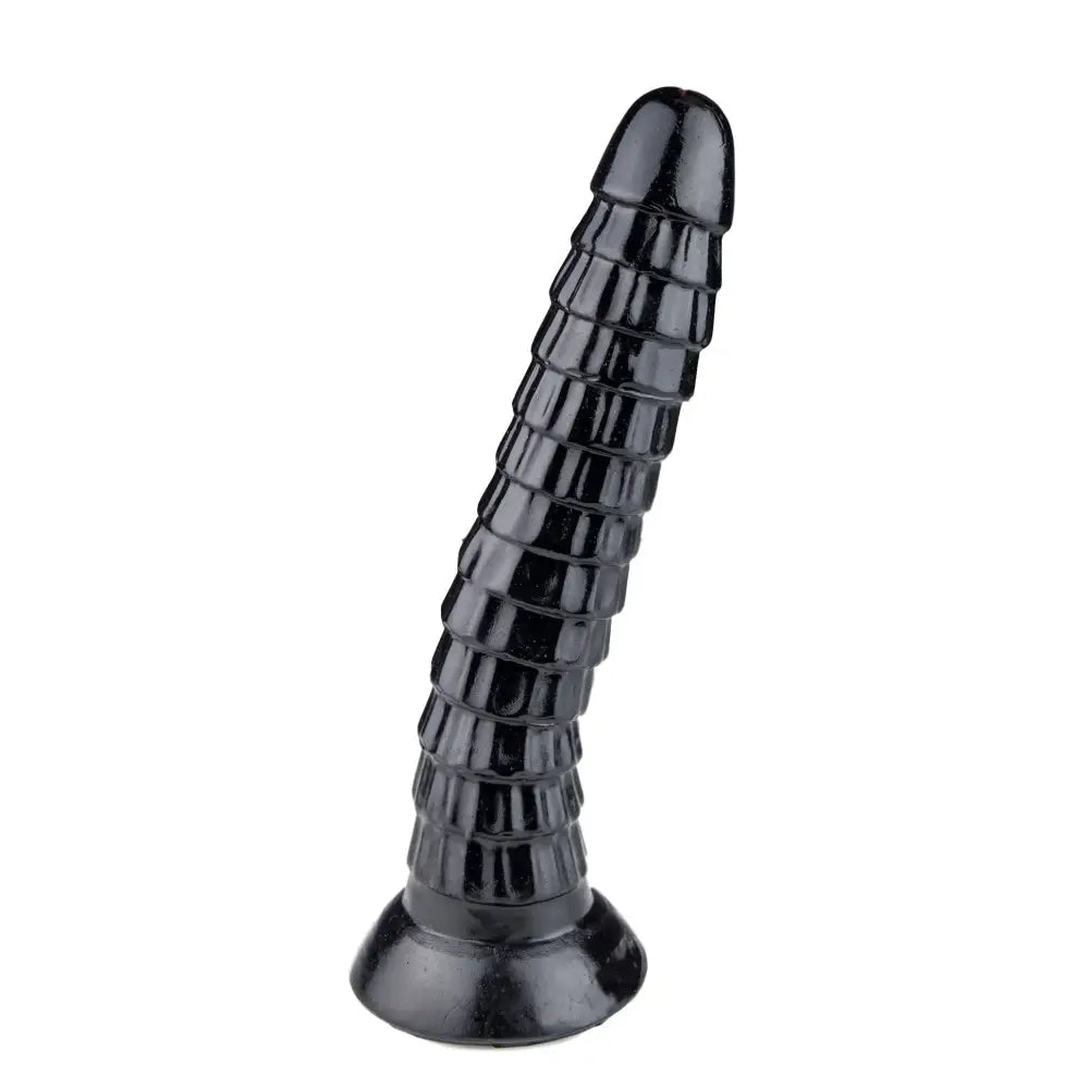 Dildo-clumsy-10.5-inch Black Large Flexible Realistic Dildo with Suction Cup