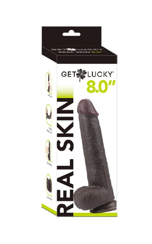 penis-skin-protection-tips-Get Lucky 8 Inch Real Skin Dildo