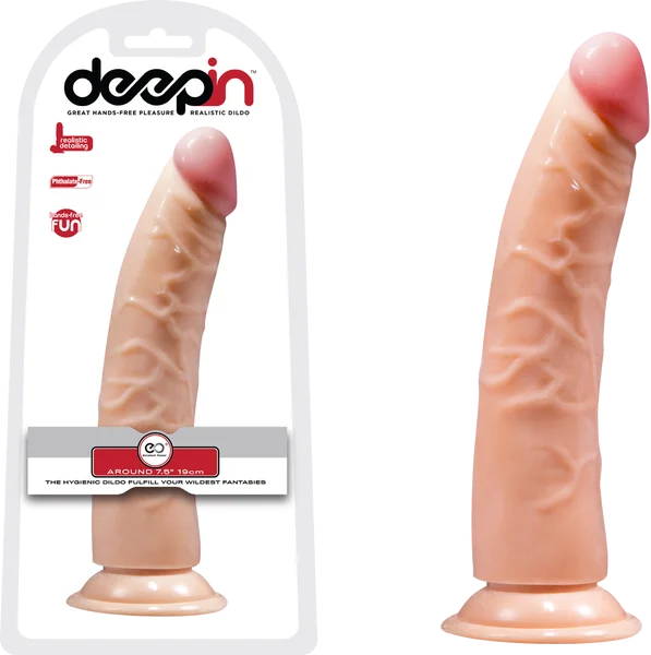 penis-blood-flow-tips-DeepIn - 7.5" Thin Realistic Dong - Flesh