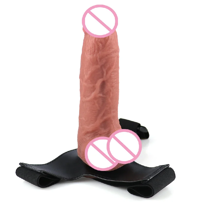 anal toys for beginner comfort-Strapless Strap-on Realistic Dildo - Silicone Big Anal Dildos Lesbian Couple Sex Toys