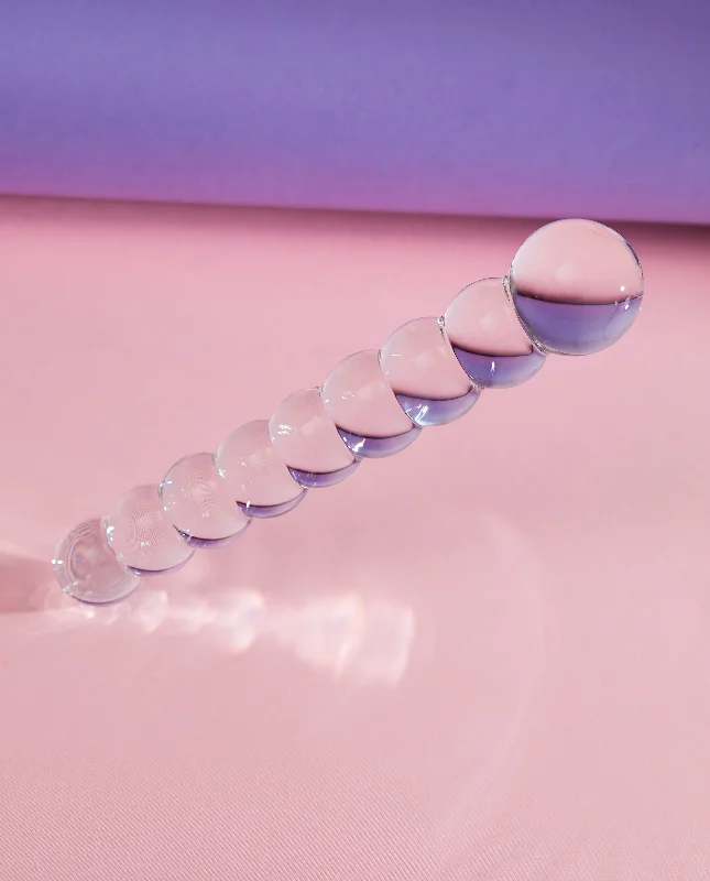 Penis-coiled-Bubble Glass Dildo