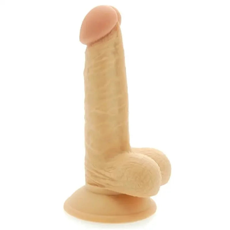 Penis-taut-6-inch Flesh-coloured Penis Dildo with Suction Cup Base and Balls