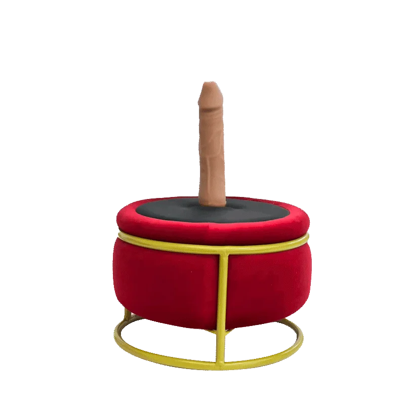 Dildo-stagnant-Red Seat Dildo Machine  Massage Seat