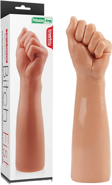 penis-wellness-tips-daily-12" King Size Realistic Hand - Bitch Fist - Flesh