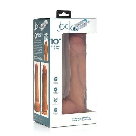 penis-moisturizing-products-organic-Curve Toys Jock Dual Density 10 in. Silicone Dildo with Balls & Suction Cup Light