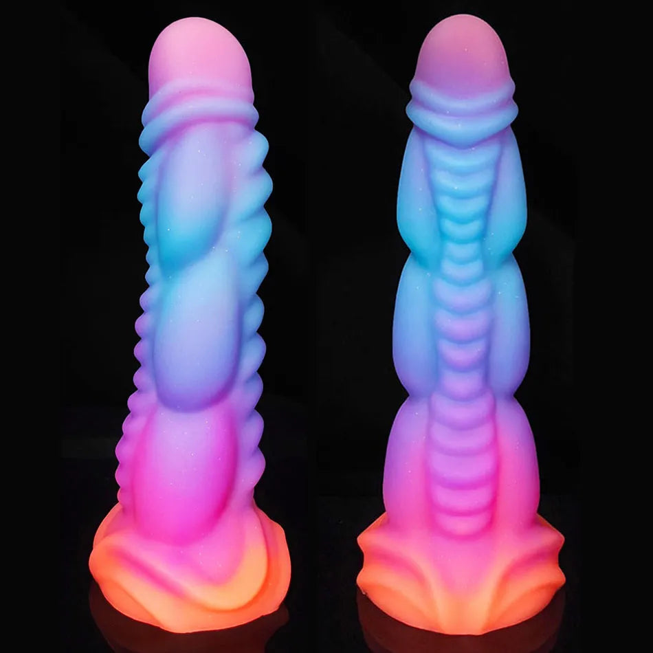 anal toys for intense relaxation-New Luminous Dragon Dildos Huge Anal Butt Plug Soft Monster Dildo G-spot Masturbation Suction Cup Adult Sex Toys for Women/Men