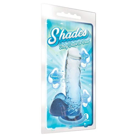 penis-workout-safety-tips-Shades Medium 7in Jelly TPR Gradient Dong Blue