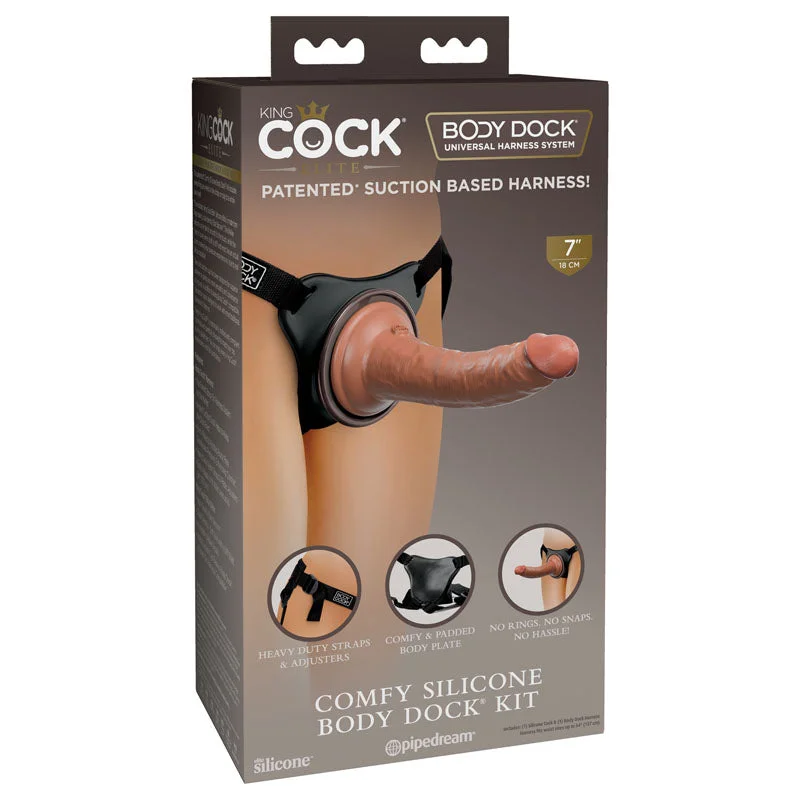 cock ring value luxury-King Cock Elite Comfy Silicone Body Dock Kit