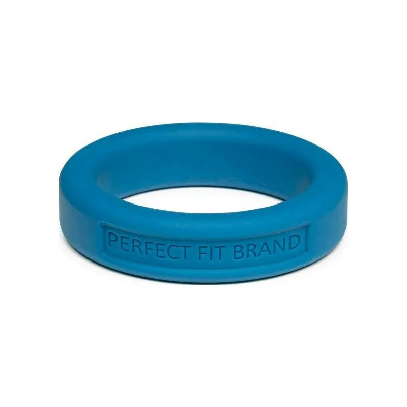 anal toys with soft hum-Classic Silicone Medium Stretch Penis Ring 36mm Blue