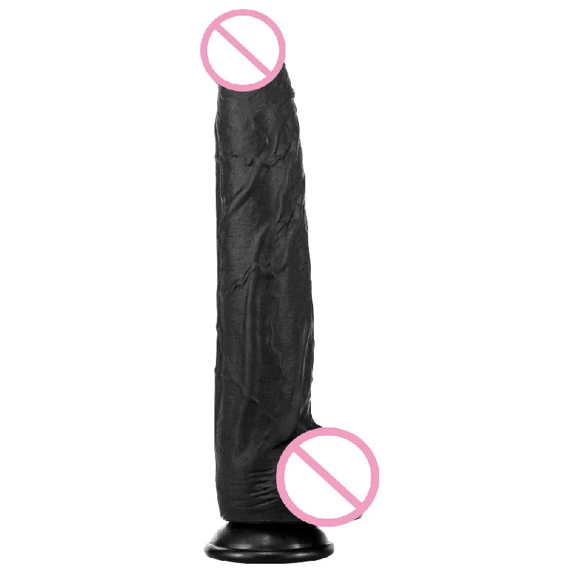 anal toys with spinning vibes-Realistic Black Anal Dildo Butt Plug - Lifelike Small Glan Silicone Dildos Women Sex Toy