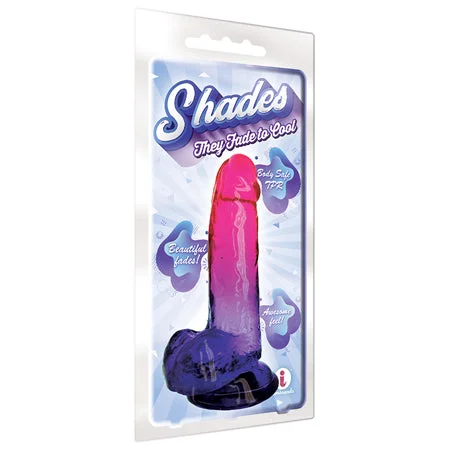 penis-measurement-tips-easy-Shades Large 8in Jelly TPR Gradient Dong Pink and Plum