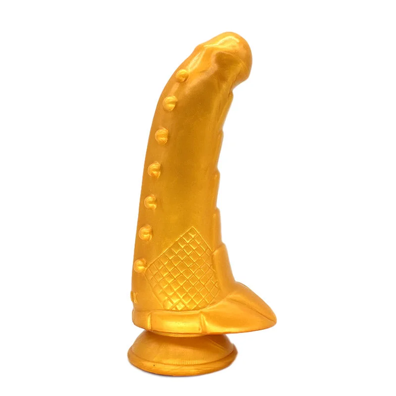 penis-care-post-workout-Hunchback Dildo - Gold