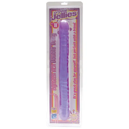 penis-size-and-performance-Crystal Jellies - Double Dong Purple 18in