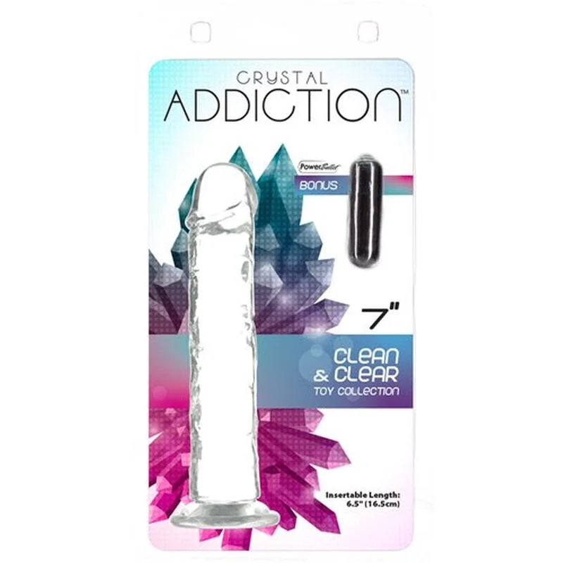 penis-enlargement-truth-revealed-Addiction Crystal - Dildo Straight 7" - Clear