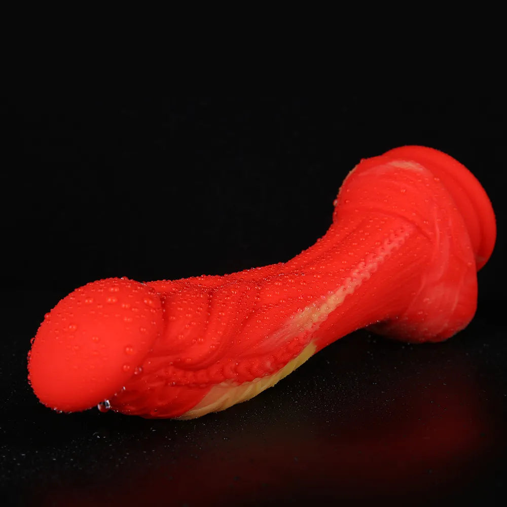 anal toys for erotic vibes-Realistic Dildo Silicone Wolf Dog Penis Dildo Prostate Massager Large Butt Plug Dragon Anal Sex Toys for Women Strapon Dildo