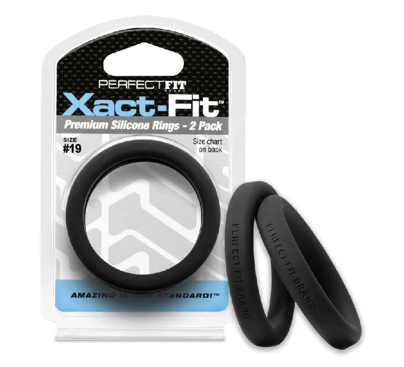 anal toys with soft relaxation-Xact-Fit #19 1.9in 2 Pk