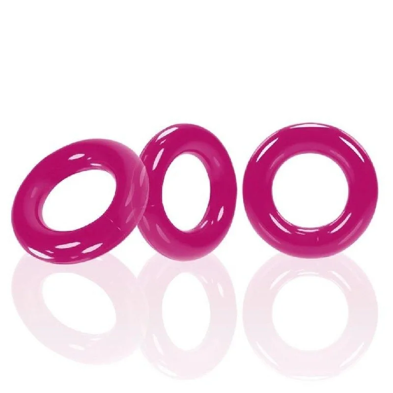 anal toys with compact vibes-Willy Rings Hot Pink