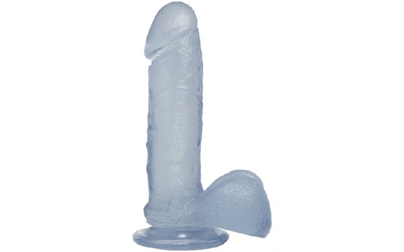 penis-health-diet-plan-Crystal Jellies - Realistic Cock With Balls 7" - Clear