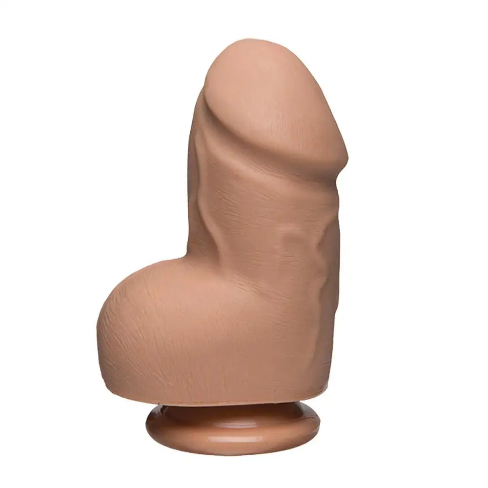 Dildo-elegant-6.25-inch Flesh Pink Large Realistic Dildo with Suction Cup and Balls