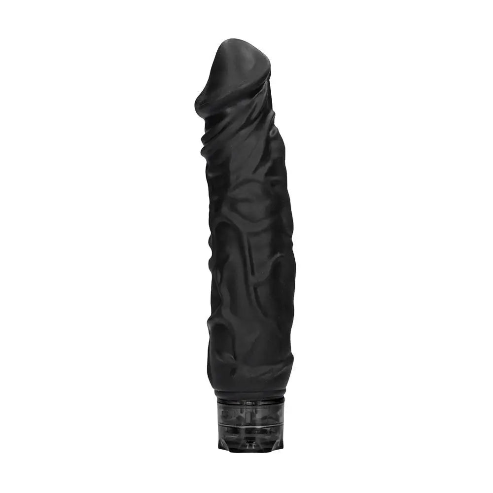 Dildo-warming-9.5-inch Shots Black Realistic Penis Dildo with Vein Details