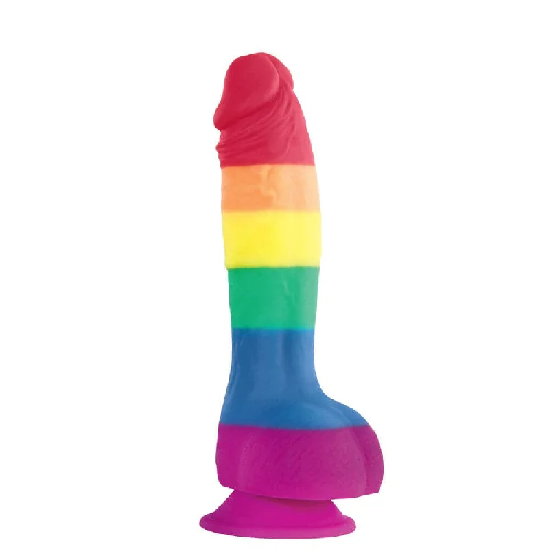 Dildo-panting-Colours Pride Edition 6 Inch Realistic Silicone Dildo With Balls