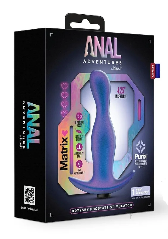 anal toys with fine base-Aam Odyssey Prostate Stim Space Blue