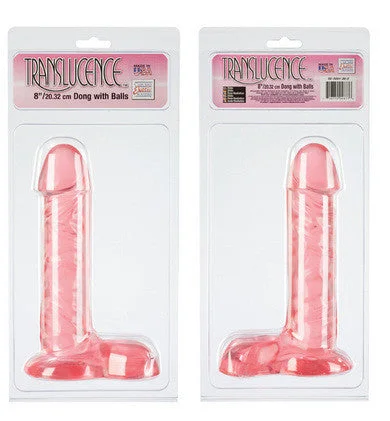 penis-exercise-results-real-Translucence Dong With Balls 8-inch - Red