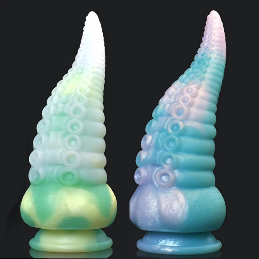 anal toys with cool designs-Silicone Octopus Tentacle Dildo Huge Animal Dildo Monster Dildo Colorful Soft Anal Toys Butt Plug Sex Toy for Women Adult Toy