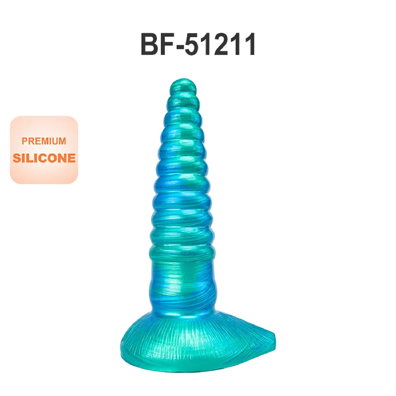 anal toys with trendy design-BF-51211 Realistic  Silicone Dildo Liquid Dildo With Strong Suction Cup Huge Thick Dildo Anal Massager