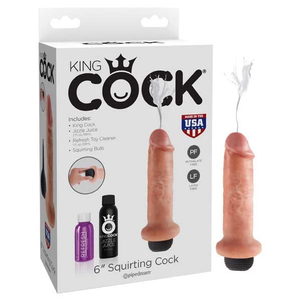 penis-skin-allergy-treatments-King Cock 6'' Squirting Cock -  15.2 cm Squirting Dong