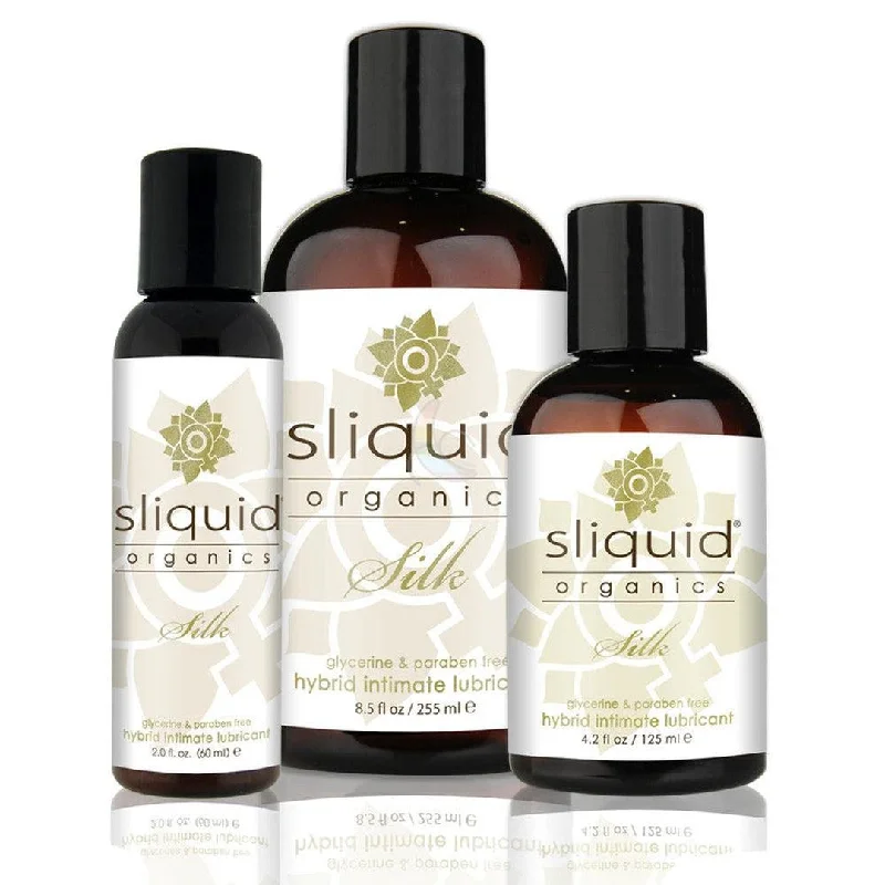 cock ring hushed vibration-Sliquid Organics Silk - Aloe & Silicone Hybrid Lube