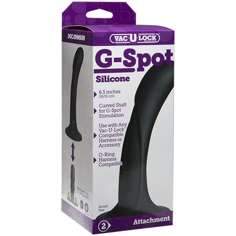 cock ring solid design-Vac-U-Lock G-Spot Silicone Black