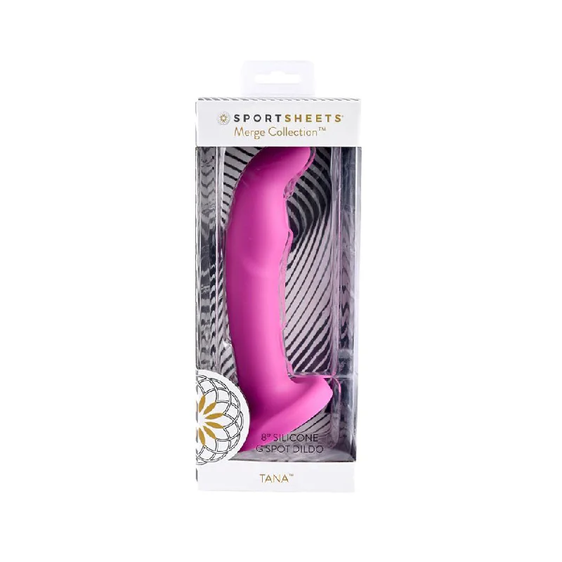 how-to-increase-penis-energy-Merge - Tana 8" Suction Cup Silicone Dildo - Pink