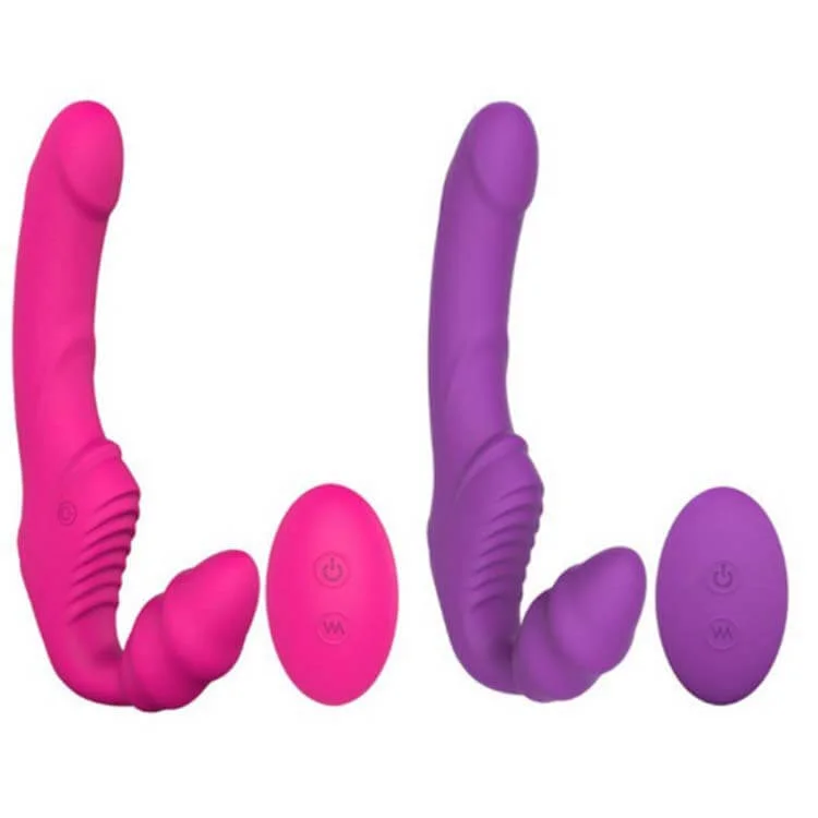 Penis-oily-S-Hande NANA Remote Control Vibrating Strapless Strap-On Dildo