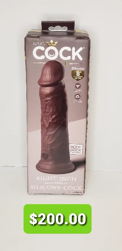 cock ring optimal fit-King Cock Elite 8 inch Silicone Cock