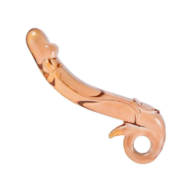 anal toys for soft thrills-Golden Dragon 7" Glass Dildo Fantasy Plug Crystal Wand Anal Trainer Kit For Men |/| Toys Unique