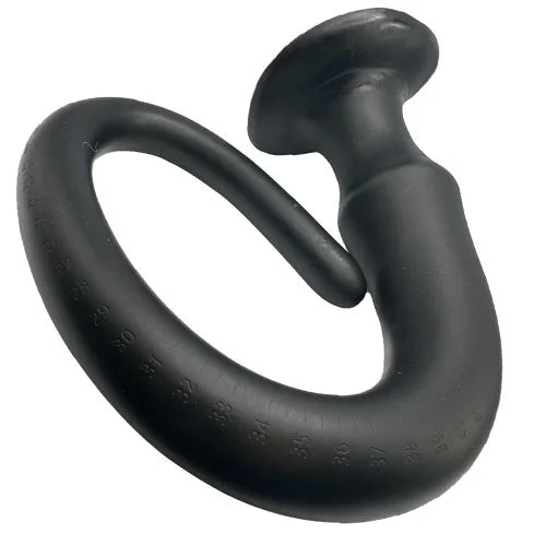 anal toys with twistable shaft-ELITE Liquid Silicone Mamba Anal Snake 28 Inch Black